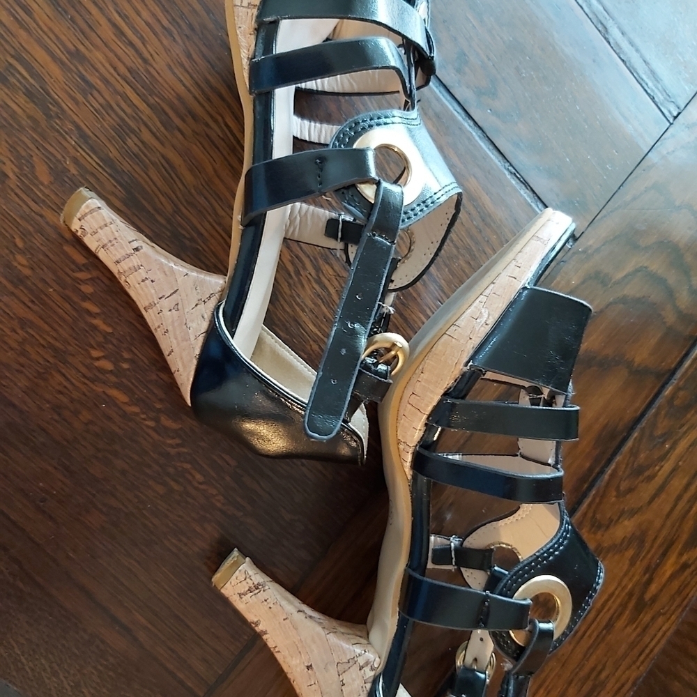👡Heels with cork heels size 38